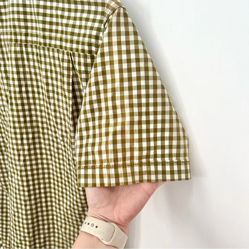 The North Face Men's Green Checkered Shirt Button Down Size Small